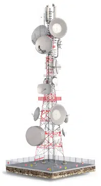 Torre de antenas de rede móvel